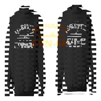 Porte-Avions Us Cvn-68 Uss Nimitz Manche Longue Sweater e - Cadeauxyz