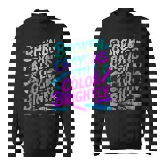 Positive Motivational Support Suicide Prevention Awareness Sweatshirt - Monsterry