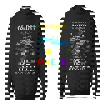 Pre K Graduation 2025 Graduate Monster Truck Kindergarten Sweatshirt | Mazezy