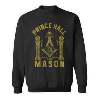 Prince Hall Mason Masonic Square & Compass Freemason Shriner Sweatshirt - Thegiftio UK