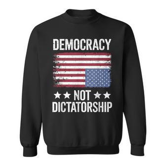 Pro Democracy Anti Dictatorship Anti Maga Anti Oligarchy Sweatshirt - Thegiftio UK