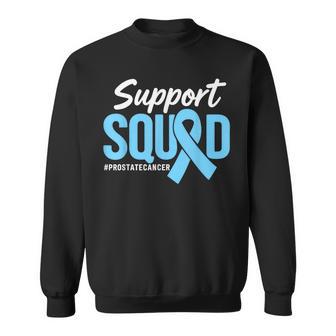 Prostate Cancer Awareness Support Squad Light Blue Ribbon Sweatshirt - Thegiftio UK