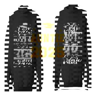 Proud Auntie Of A Class Of 2025 Graduate For Graduation Sweatshirt - Thegiftio UK