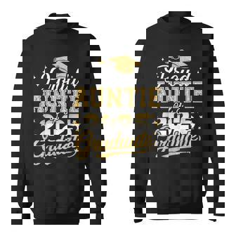 Proud Auntie Of A Class Of 2025 Graduate Senior Graduation Sweatshirt | Mazezy