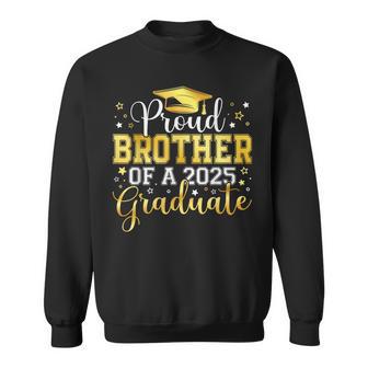 Proud Brother Of A 2025 Graduate Grad Senior Graduation Sweatshirt - Thegiftio UK