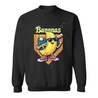 Proud Name Retro Cool Banana Baseball Graphic Sweatshirt - Thegiftio UK