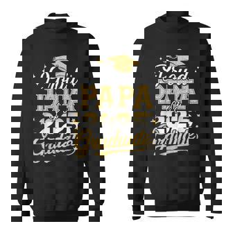 Proud Papa Of A Class Of 2025 Graduate Senior Graduation Sweatshirt - Thegiftio UK