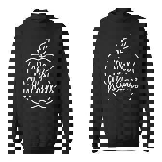 Ptg 彫刻 アップル デザイン 先生 ミセス・ウィリアムズ スウェットシャツ - Kawaiitshirt