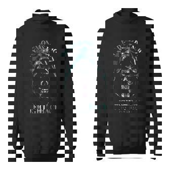 Ptsd Reaper My Demons Know I Fight Back Ptsd Awareness Sweatshirt - Monsterry