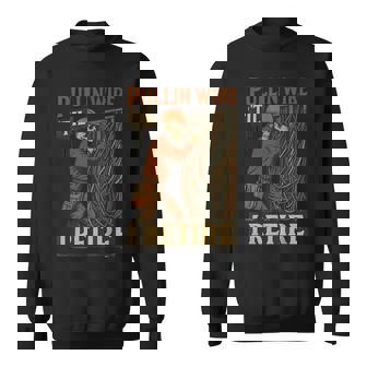 Pullin Wire Til I Retire Skeleton Retro Electrician Vintage Sweatshirt - Monsterry