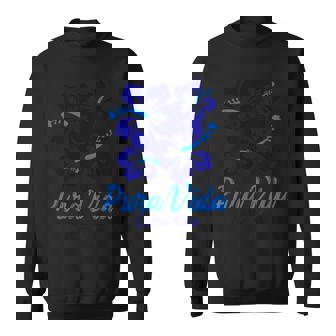 Puraida コスタリカ ブルー ハイビスカス スウェットシャツ - Kawaiitshirt