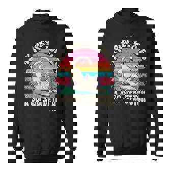 My Pussy Loves A Good Stretch Inappropriate Adult Humor Cat Sweatshirt | Seseable FR