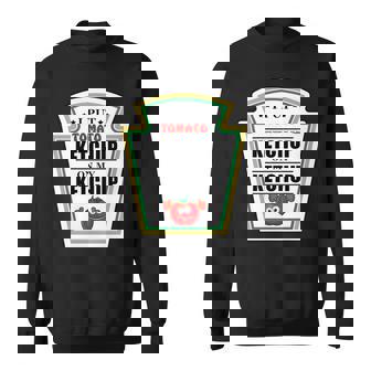 I Put Ketchup On My Ketchup トマトマスタード ハロウィンチーム 長袖tシャツ スウェットシャツ - Kawaiitshirt