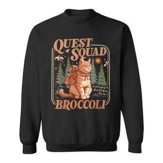Quest Fantasy Squad Broccoli Kitten Cat Sweatshirt - Thegiftio UK