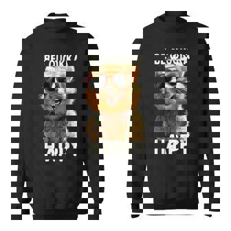 Be Quokka Happy クオッカ・ビー・クオッカ・ハッピー＆クオッカとスマイル スウェットシャツ - Kawaiitshirt