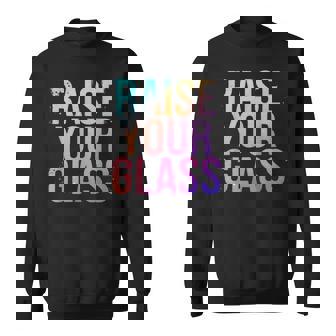 Raise Your Glass Pink Cheers Party スウェットシャツ - Kawaiitshirt