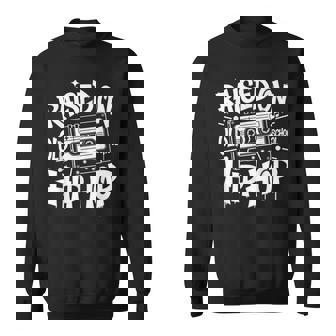Raised On Old School Graffiti Rap Hip Hop Cassette Sweatshirt - Monsterry