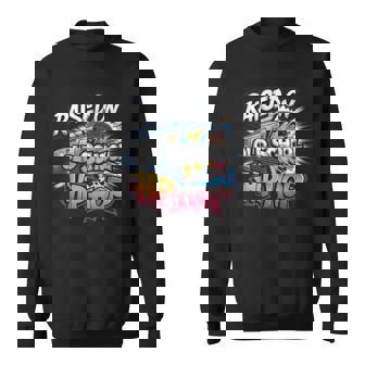 Raised On Old School Hip Hop Cassette Graffiti Rap Sweatshirt | Seseable UK