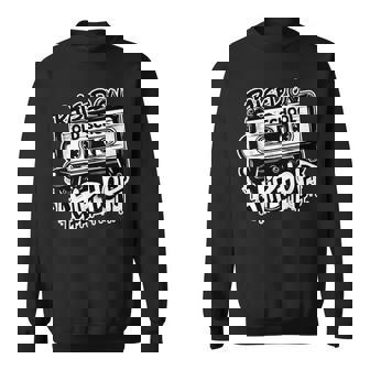 Raised On Oldchool Hip Hop レトロ ラップ カセット 80 90 スウェットシャツ - Kawaiitshirt