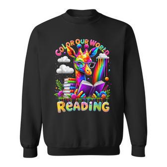 Reading Colors Our World Color Our World 2025 Reading Book Sweatshirt - Thegiftio UK