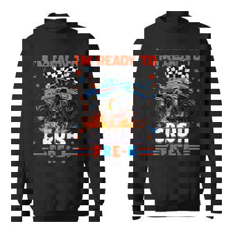 Ready To Crush Pre-K Pre K Monster Truck Back To School Boy Sweatshirt | Mazezy