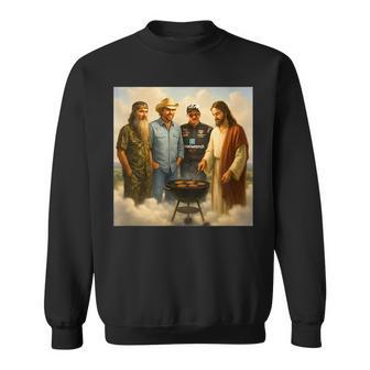 The Real Gang Meet Up In Heaven Phil Meme Bbq Sweatshirt - Thegiftio UK