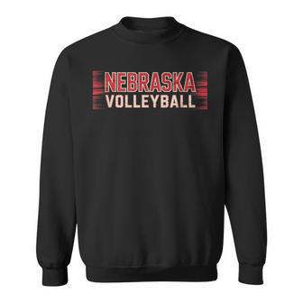 Red Vintage Nebraska Volleyball Sweatshirt - Thegiftio