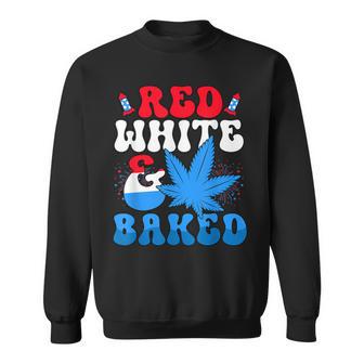 Red White And Baked 4Th Of July Red White And Blue Men Sweatshirt - Thegiftio UK