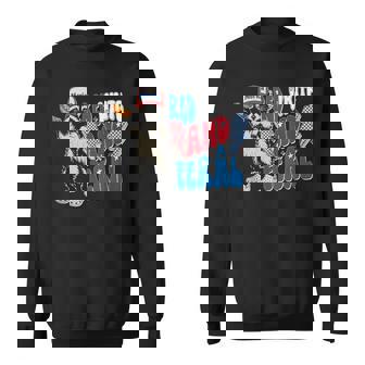Red White And Feral Raccoon 4Th Of-July Sweatshirt - Monsterry
