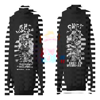 Redneck Waschbärokuhila Weißer Mülleimer Partykleidung Hillbilly Sweatshirt - Geschenkecke