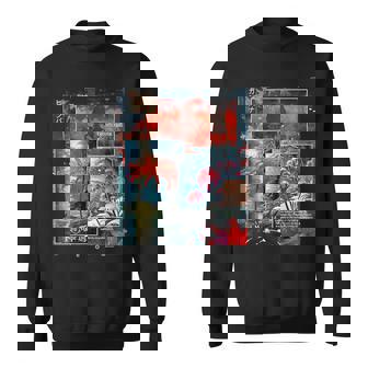 Redpider Lily の 曼珠沙華 で 日本のヴィンテージ の 美的スタイルのコラージュ スウェットシャツ - Kawaiitshirt