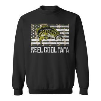 Reel Cool Dad Papa Fishing Fisherman Fish Lover Father's Day Sweatshirt - Thegiftio UK