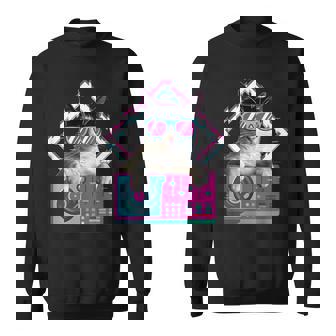 Regalos Para Amantes De Los Gatos Dj Cat I Amante De Los Gatos I Disc Jockey I Dj Gato Manga Larga Adulto Hombre Camisa de entrenamiento - Regaloses