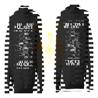 Renaissance Festival Will Joust For Beer Medieval Ren Faire Sweatshirt - Monsterry