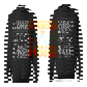 There's Some Horrors In This House Horror Characters Sweatshirt | Mazezy
