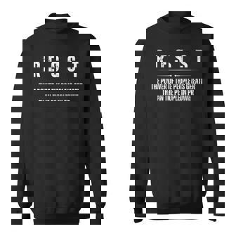 Resist Political Democratic Social Justice Sweatshirt - Thegiftio