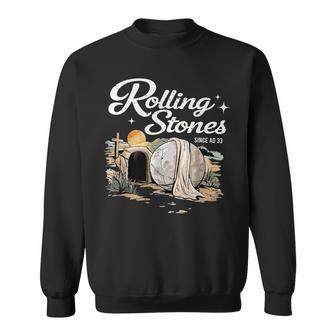 Resurrection Stone Graphic With Cross Sweatshirt - Thegiftio UK