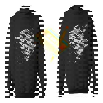 Retro 80S 90Sintage Music Nostalgic Cassette Tape Pencil Camisa de entrenamiento - Regaloses