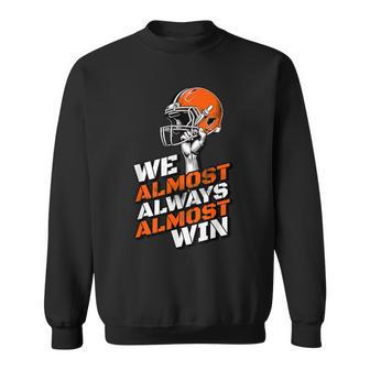 Retro We Almost Always Almost Win Blooms Co Football Fans Lovers Sweatshirt - Thegiftio UK