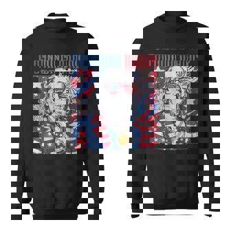 Retro America Independence Founding Daddy 4Th Of July Sweatshirt - Thegiftio UK
