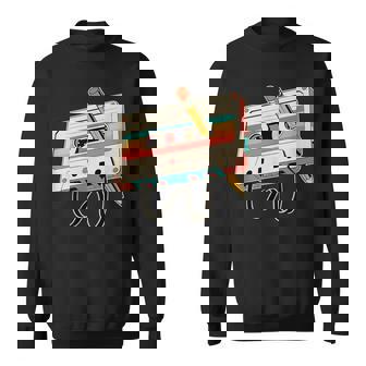 Retro Cassette Tape With Pencil 80S 90S Music Vintage Party Sweatshirt | Mazezy