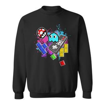 Retro Gamer „Soerbringte Ich Meine Kindheit Retro Gaming“ Sweatshirt - Geschenkecke