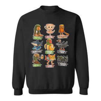 Retro Italian Brainrot Meme All Brainrot Animals Humor Sweatshirt - Thegiftio UK