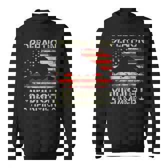 Retro Operation Midnight Hammer With American Flag Sweatshirt | Mazezy