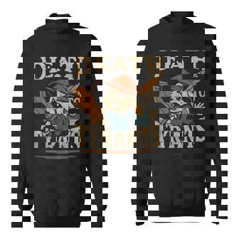 Retro Rabbit Meme Death To Tyrants Vintage 90S Sweatshirt - Monsterry