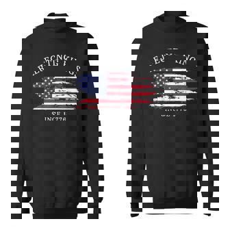 Retro Rejecting Kings Since 1776 American Flag Sweatshirt - Thegiftio UK