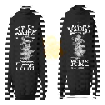 Retro Rolling Fatties Cat Fat Kitten Fathers Day Sweatshirt - Monsterry