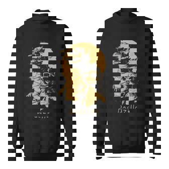Retro Vintage Dadzilla Father Of The Devil Dad And Son Sweatshirt - Thegiftio UK