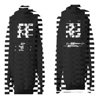 Rie ギター ハートビート 音楽 ギタリスト レトロ ヴィンテージ スウェットシャツ - Kawaiitshirt