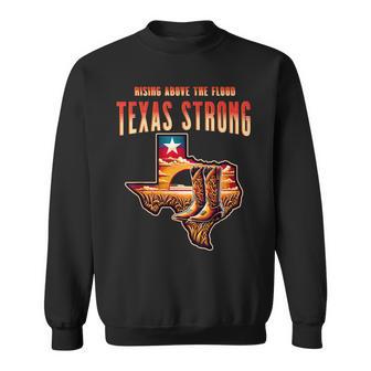 Rising Above The Flood Texas Strong Cowboys Sweatshirt - Thegiftio UK
